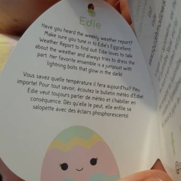 BNWT 8” Eddie the Egg Squishmallow - Picture 4 of 4